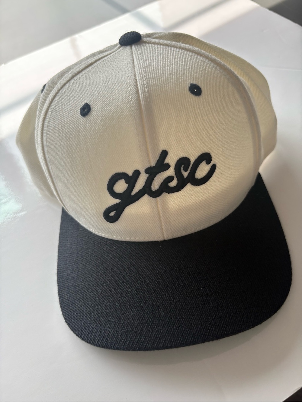 Goat Track Social Club GTSC Script Two Tone Snapback Golf Hat